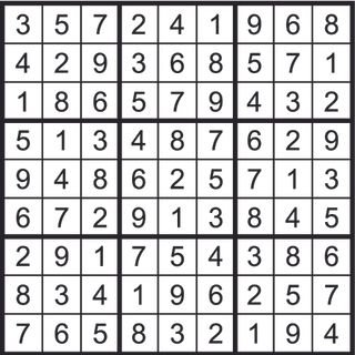 Sudoku solution