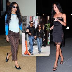 Zoe Kravitz in different fall outfits