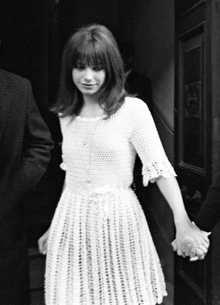 18-year-old Jane Birkin, currently starring in the lead role of 'Passion Flower Hotel' marries in secret at Chelsea Registry Office London to John Barry, aged 30, 16th October 1965