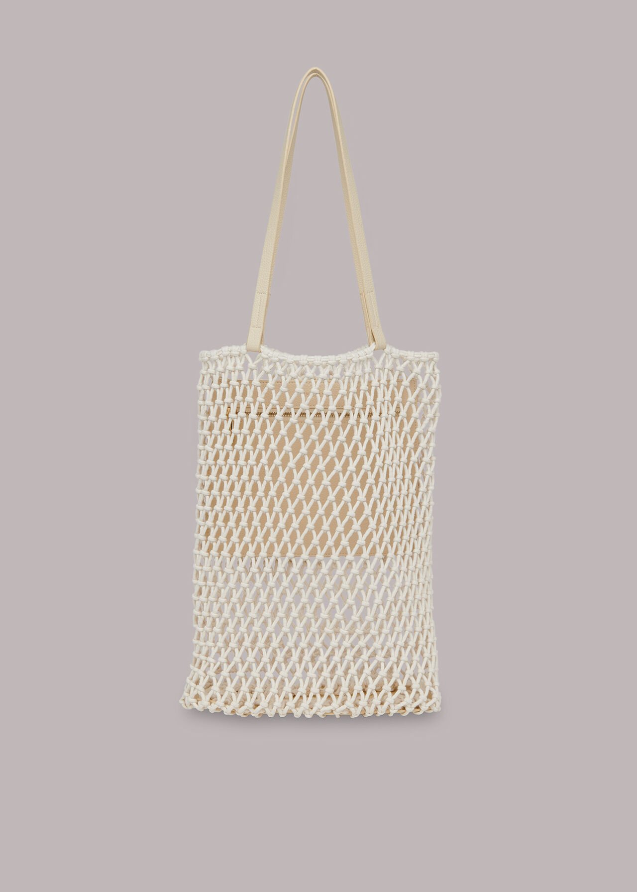White Chaya Crochet Tote Bag