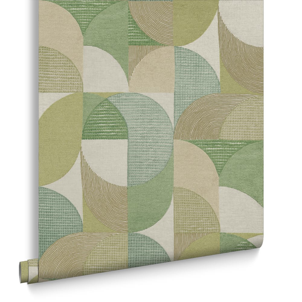 Graham & Brown, Stitch Craze Sage Wallpaper