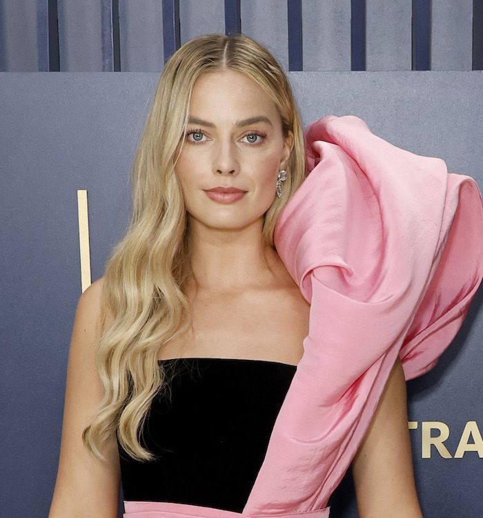 Margot Robbie on the SAG Awards red carpet
