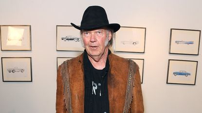Musician Neil Young attends his opening night reception for "Special Deluxe" Art Exhibition 