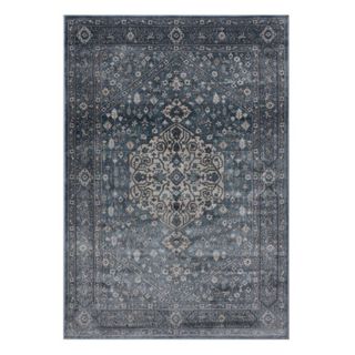 Blue vintage inspired rug