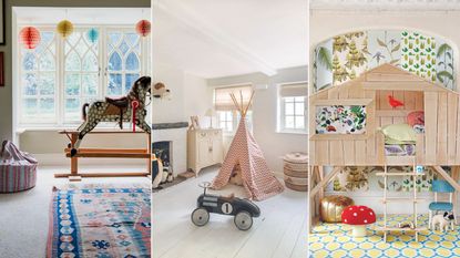 Budget playroom ideas triptych