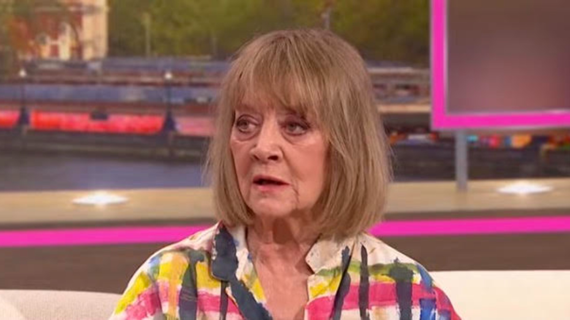 Amanda Barrie appearing on Good Morning Britain