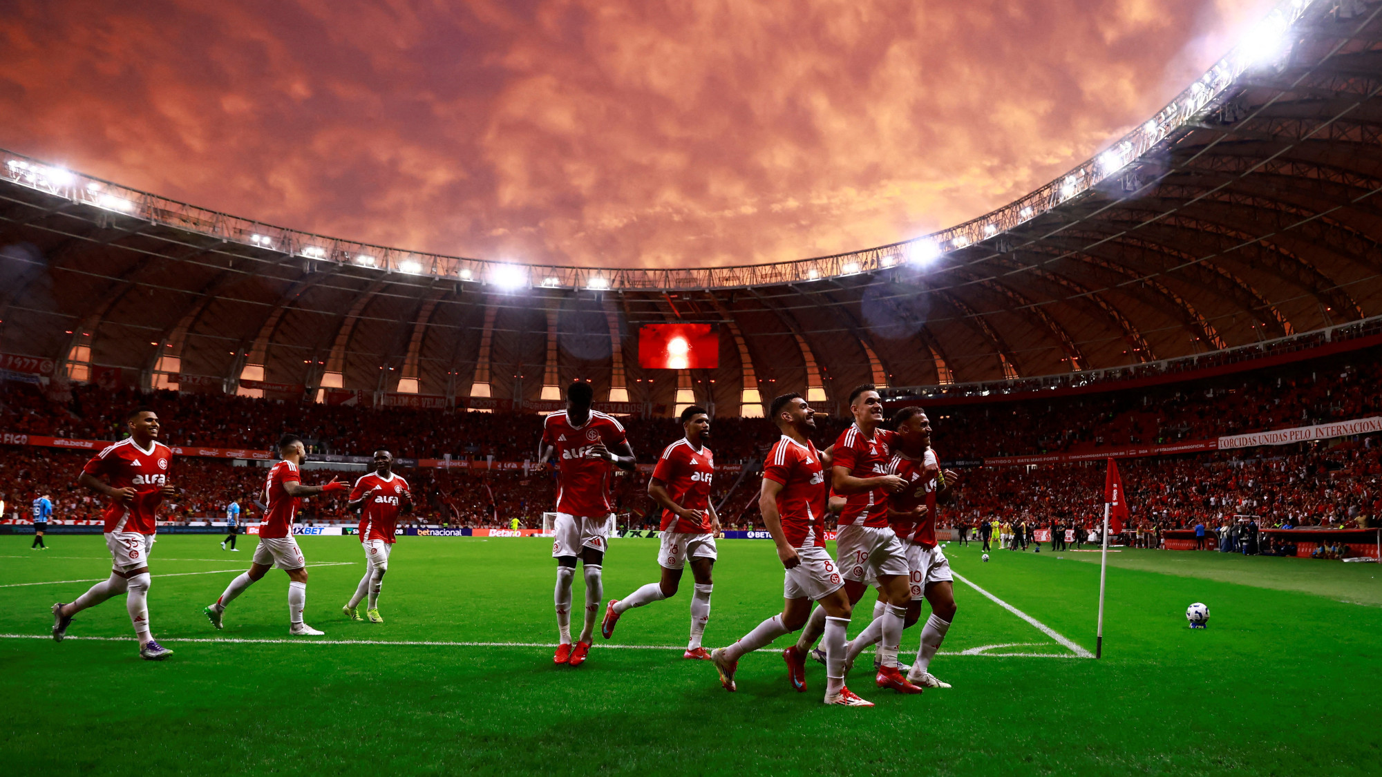 A soccer game