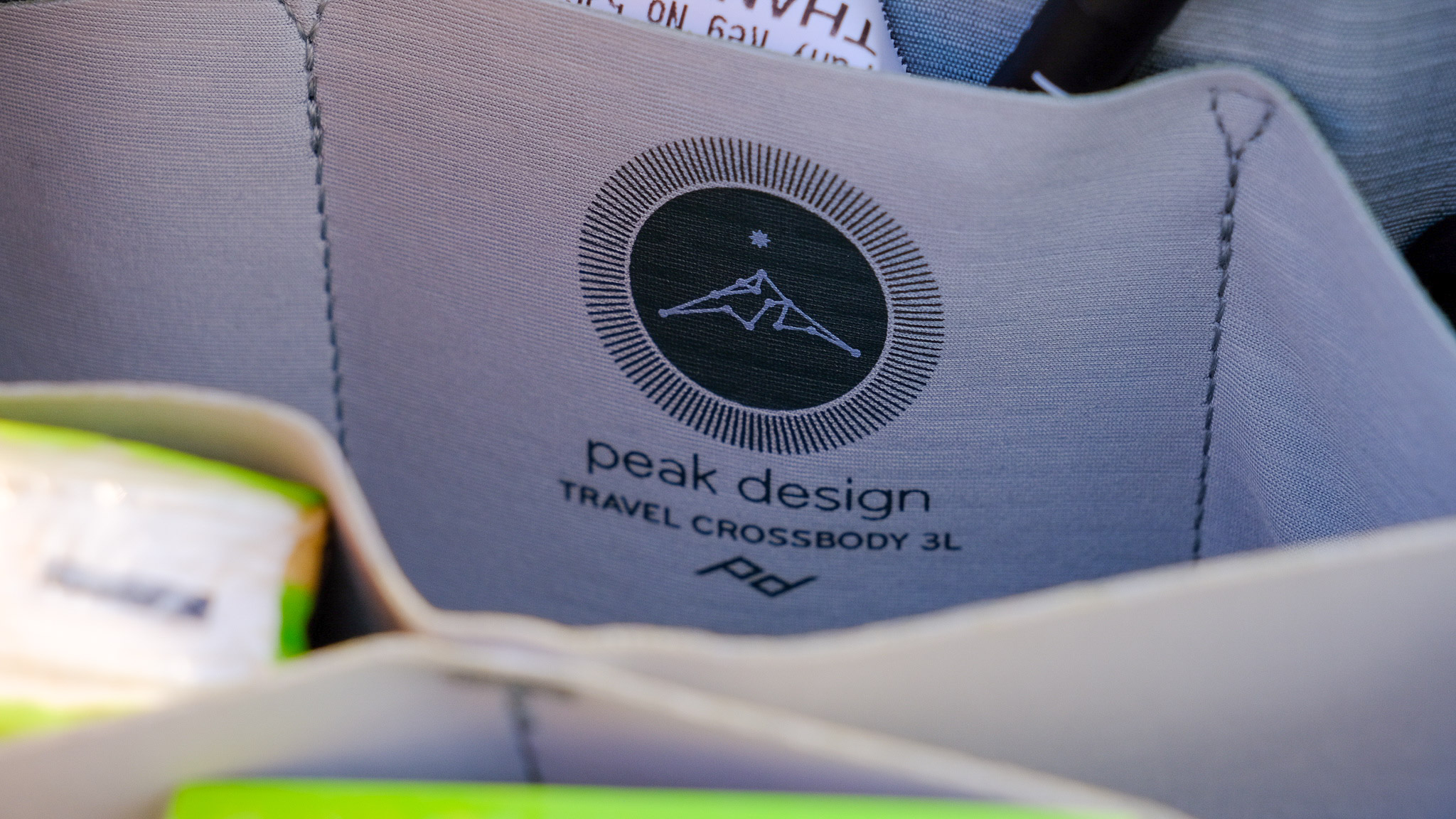 Peak Design Travel Crossbody 3L in use