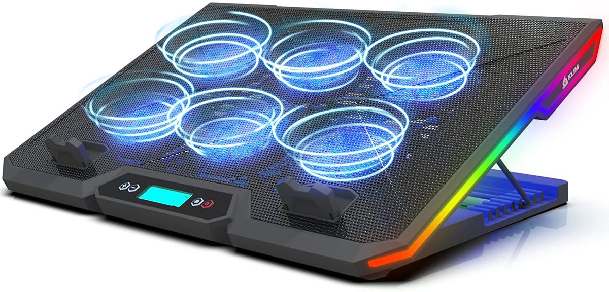 Base Raffreddamento Laptop Gaming RGB - 6 Ventole, 9 Altezze Regolabili - Foto 5