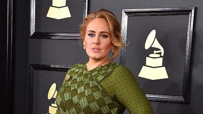 Adele arrives at the 59th GRAMMY Awards on February 12, 2017 in Los Angeles, California. 
