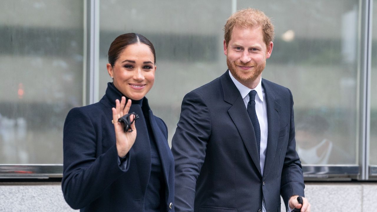 The Duke and Duchess of Sussex, Prince Harry and Meghan visit One World Observatory on 102nd floor of Freedom Tower of World Trade Center.