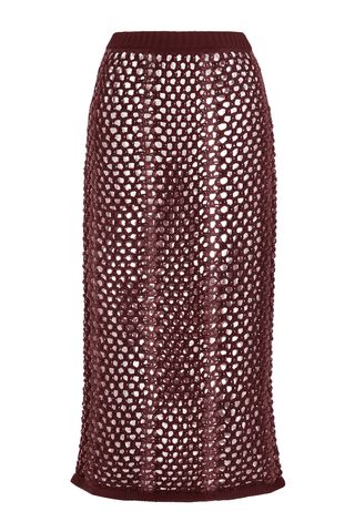 Spice Crocheted Midi Skirt