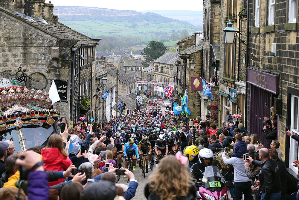 The peloton in action during the final stage at the 2017 Tour de Yorkshire