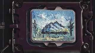 Cooler Master's landscape painting made using Cryofuze 5 Prism thermal paste