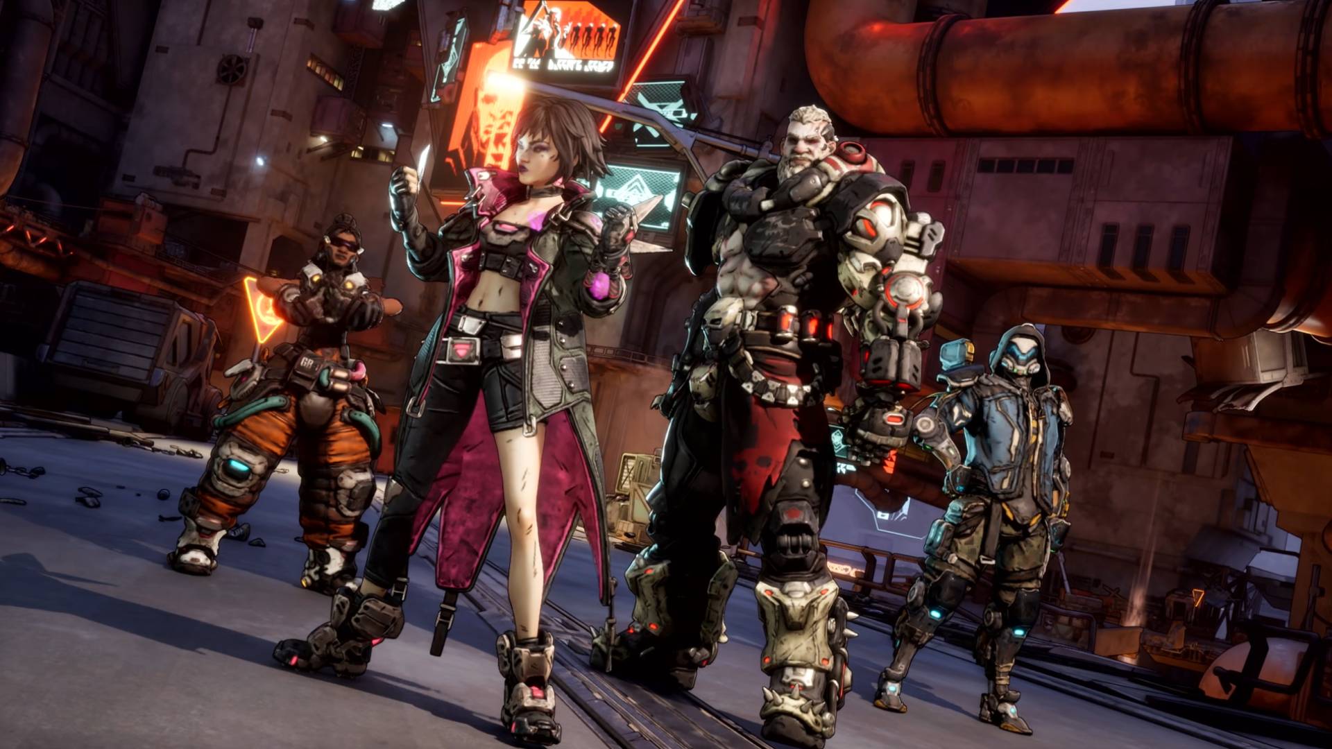 Borderlands 4 vault hunter characters standing