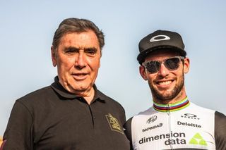Eddy Merckx with Mark Cavendish (Data Dimension)