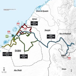 The route map for the 2015 Dubai Tour