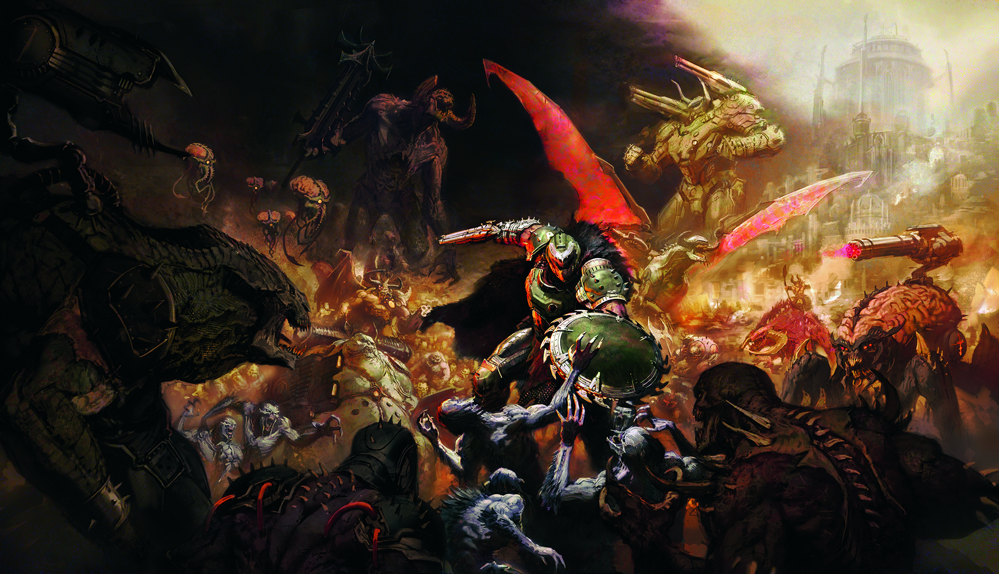 Doom the Dark Ages cover art tutorial