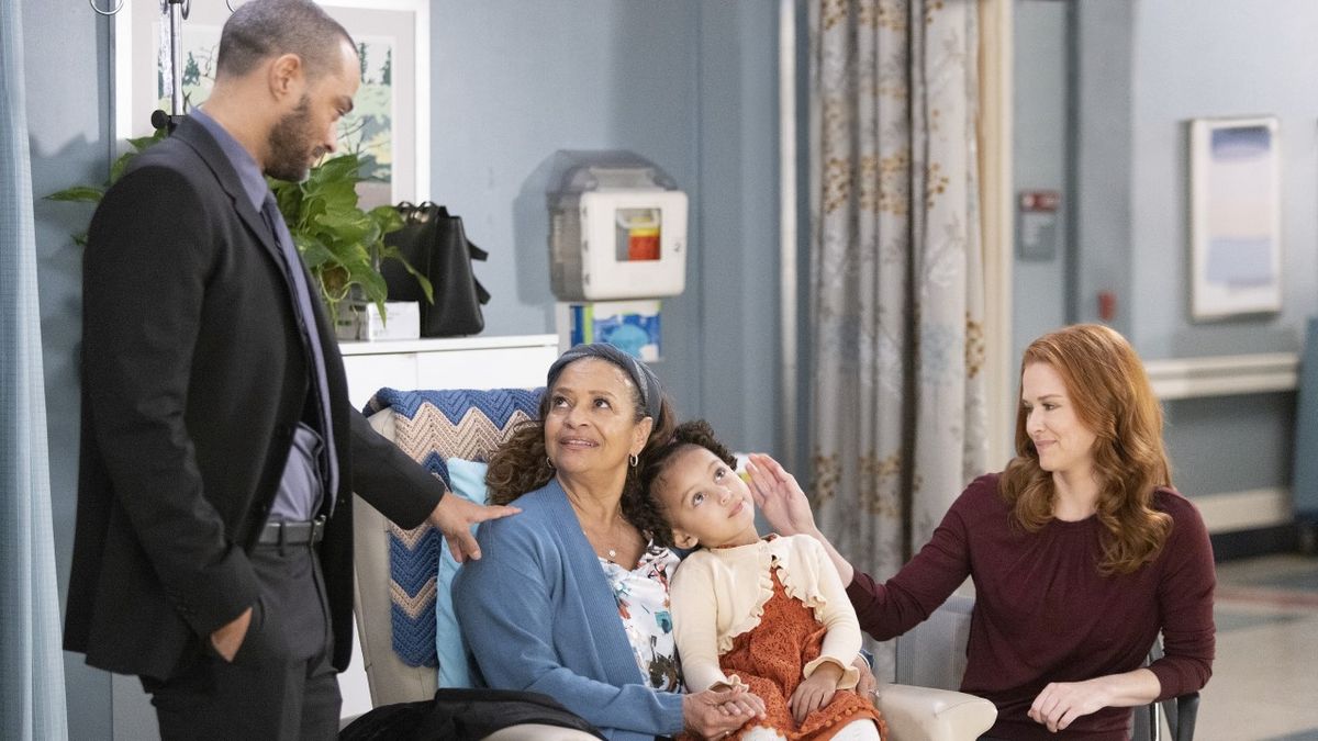 Jackson Avery, Catherine Fox, April Kepner and Harriet on Grey&#039;s Anatomy.