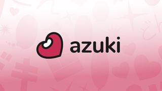 Azuki manga logo on pink background
