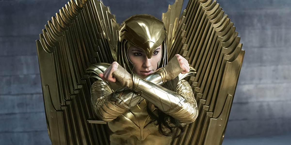 Wonder Woman in her golden eagle armor