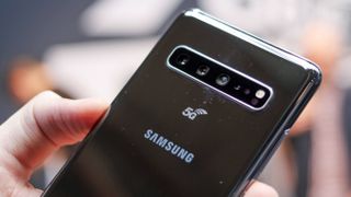 The Samsung Galaxy S10 5G (Image credit: TechRadar)