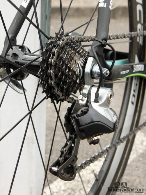 Sep Vanmarcke (Belkin) went with a very tight 11-23T cassette for the flat parcours of Paris-Roubaix