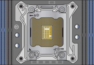 Socket LGA2011 before installing a processor.