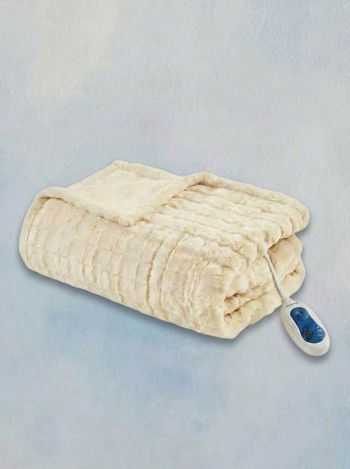 Zuri Electric Faux-Fur Throw