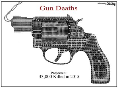 Editorial cartoon U.S. gun violence