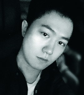 Artist headshot; a young man