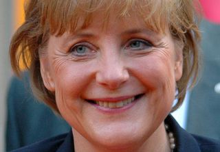 A high-resolution version of this photo of German Chancellor Angela Merkel might defeat iris-recognition software. Credit: 360b/Shutterstock