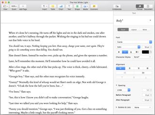 Pages' interface is geared more toward word processing than digital publishing.