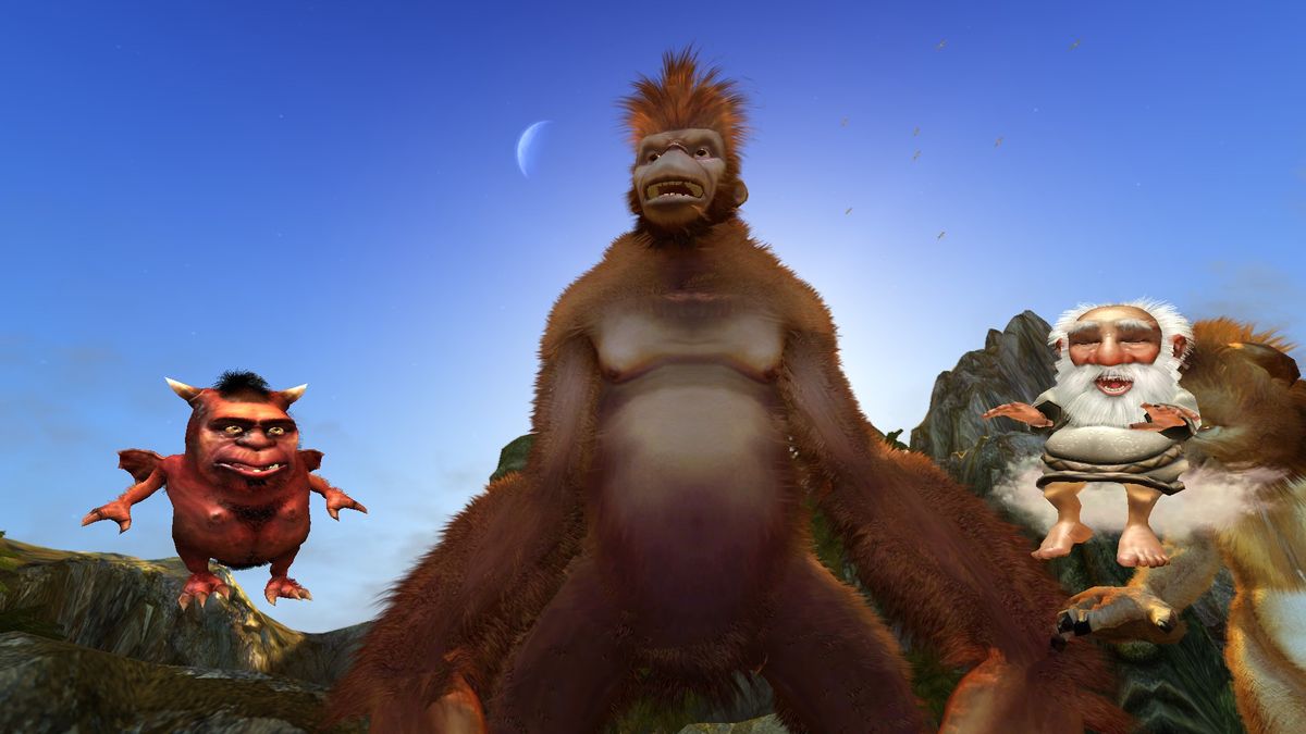 Black amp; White 2 screenshot showing giant ape creature
