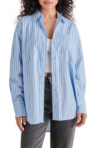 Stripe Button-Up Shirt