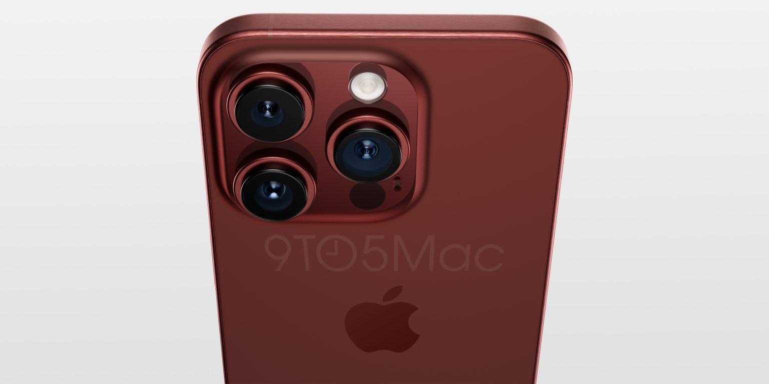 Deep red for iPhone 15 Pro