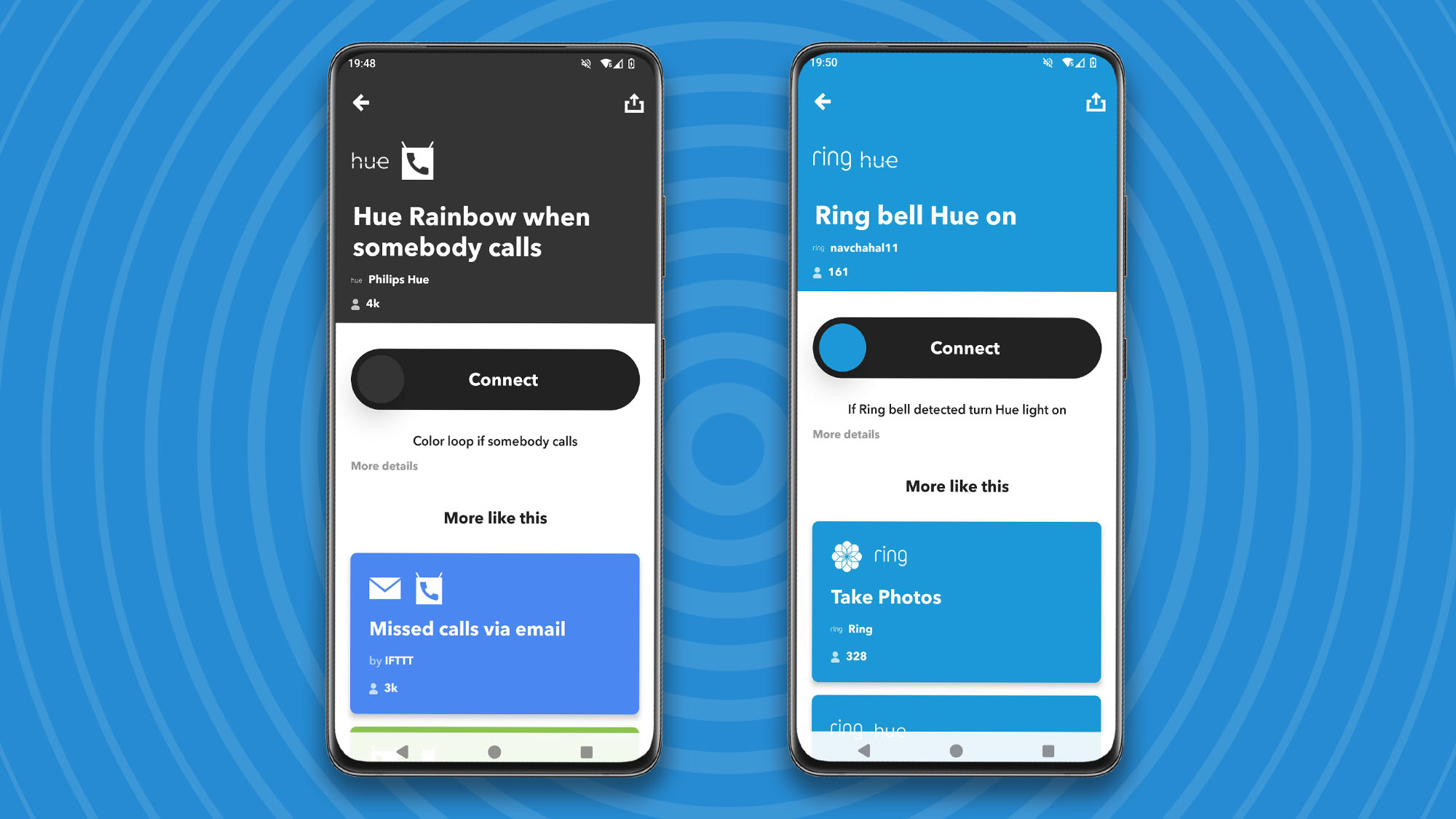 Setting up alerts using Philips Hue lights in IFTTT app
