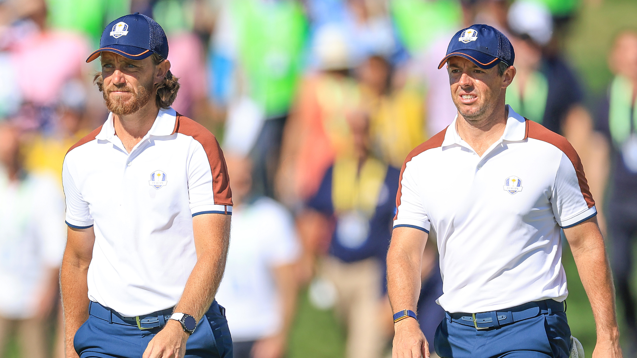 Tommy Fleetwood and Rory McIlroy