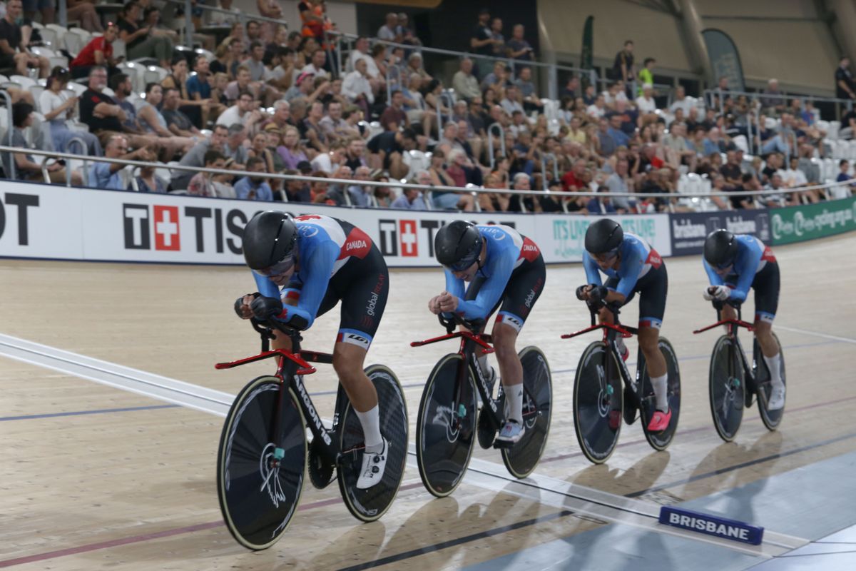 Canada in the women's team pursuit