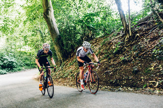 Two riders sprinting against each other on two of the best aero bikes