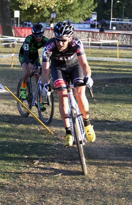 Troy Wells (Team CLIF BAR) working hard.
