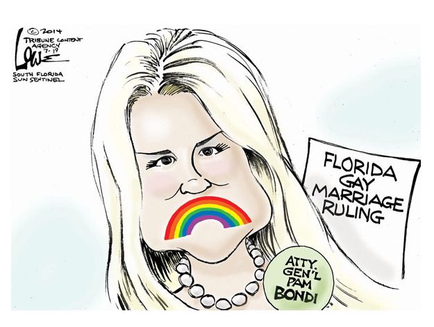 Political cartoon gay marriage