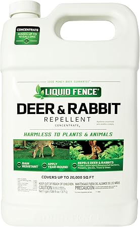 Deer and rabbit repellent spray