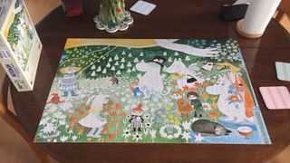 Moomin best jigsaw puzzles on table