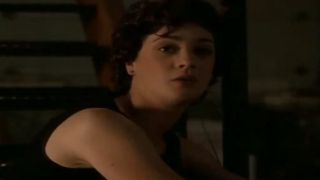 Moira Kelly loking a little stunned in The West Wing