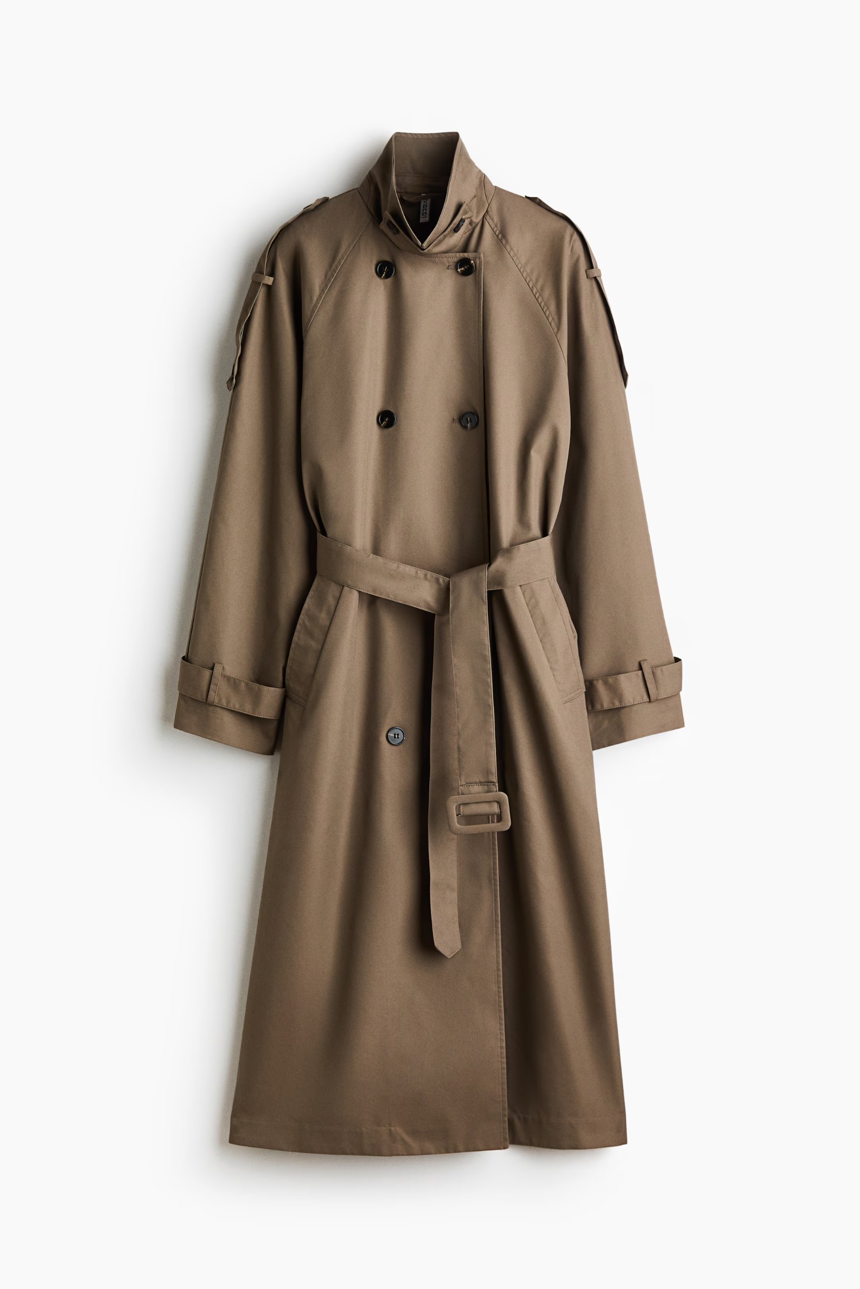 khaki trench coat women double breasted