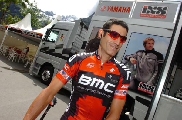 George Hincapie (BMC) was all smiles