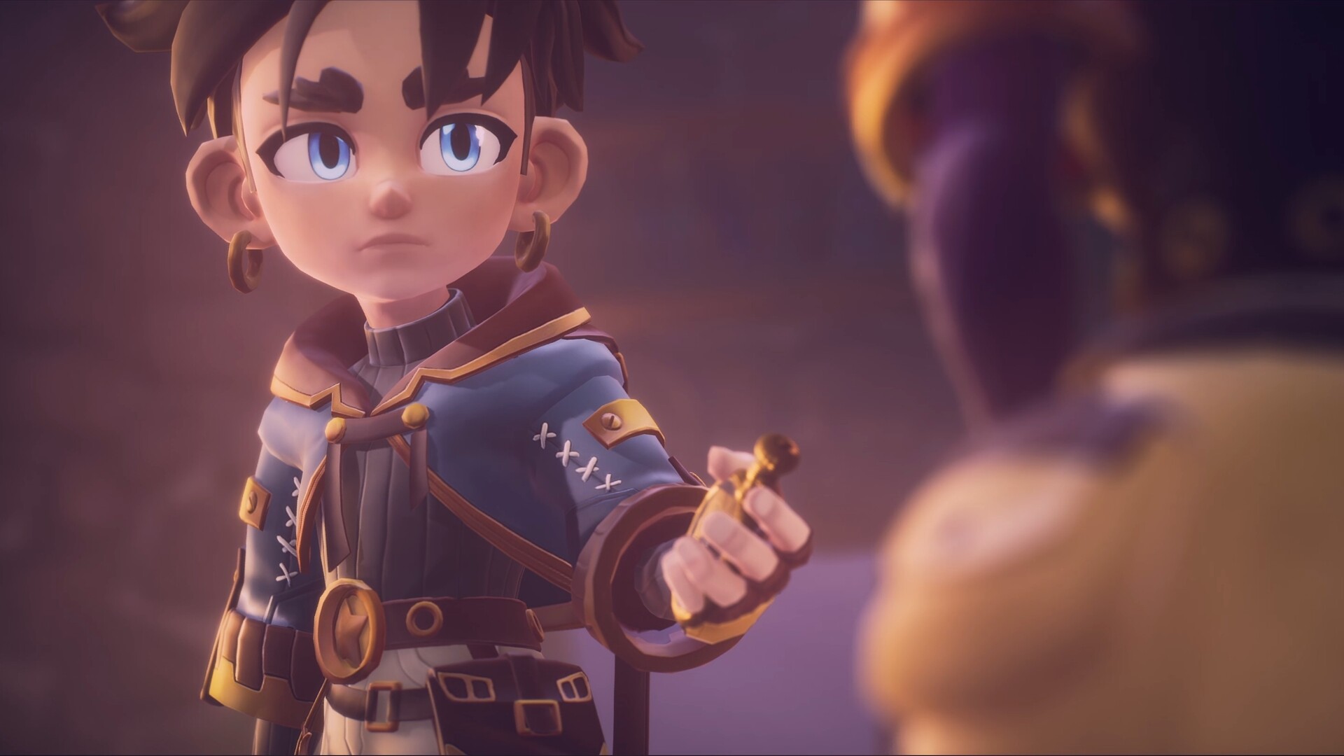 A screenshot of the upcoming PS5 game, Duskfade