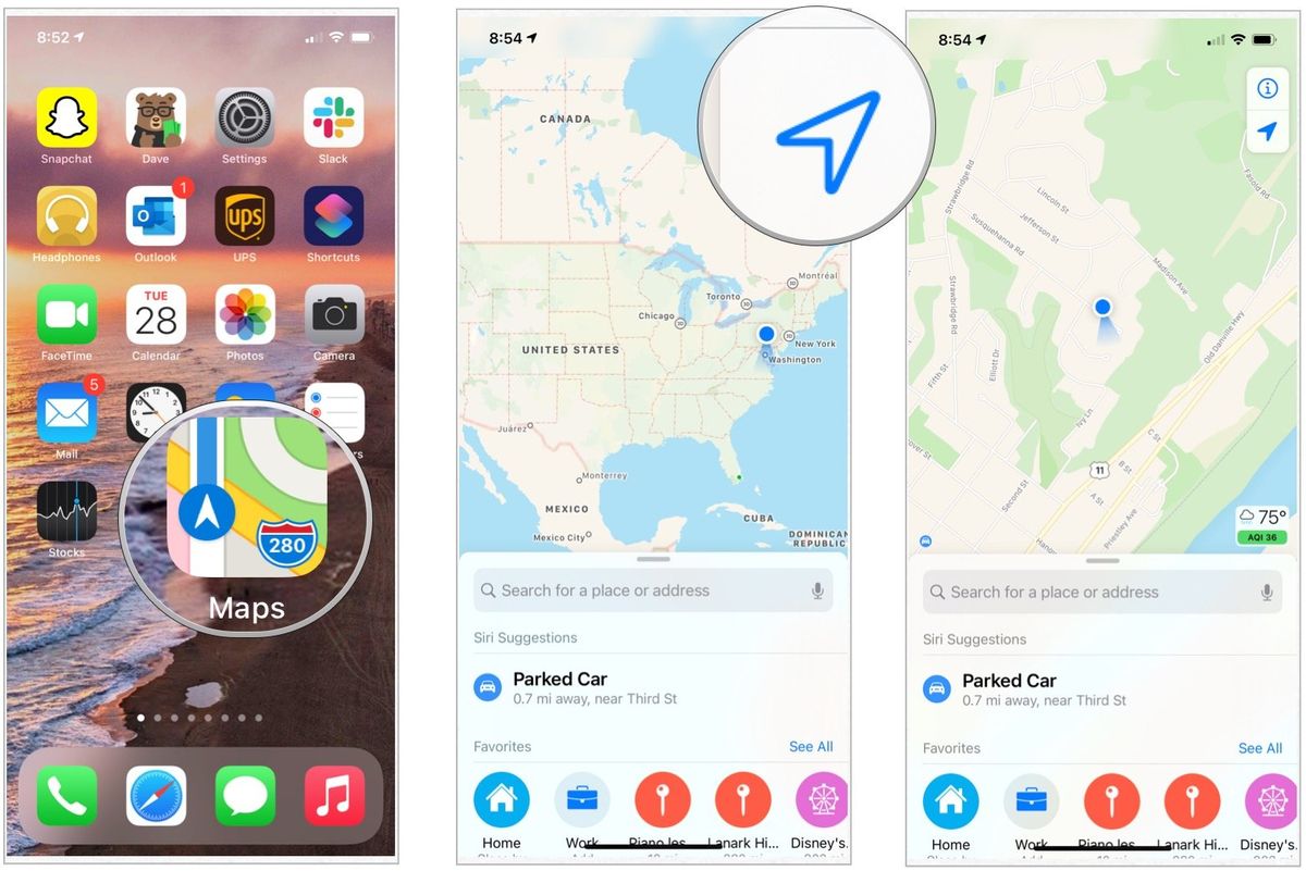 How to find locations and get directions with Maps on iPhone and iPad ...