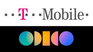 The T-Mobile logo and Odido logo